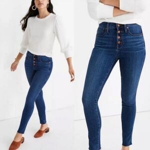Madewell Mid-Rise Blue Skinny Jeans size 24P NWT